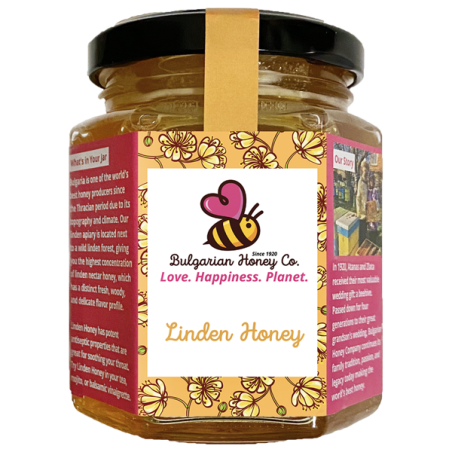 Miere din flori de tei, naturala, bruta, nefiltrata, 250g