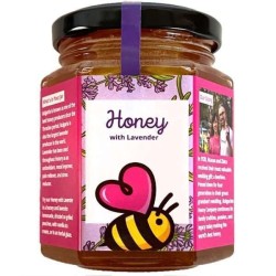 Miere de flori salbatice, bruta, nefiltrata, ulei de lavanda, 250g