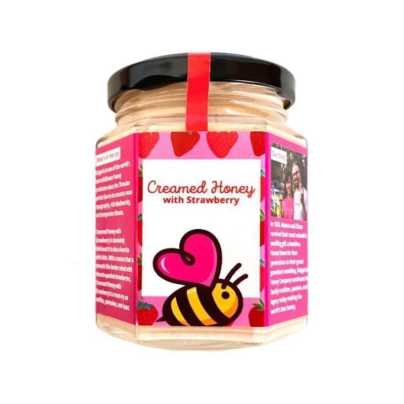 MIERE CREMA CU CAPSUNI, 350G