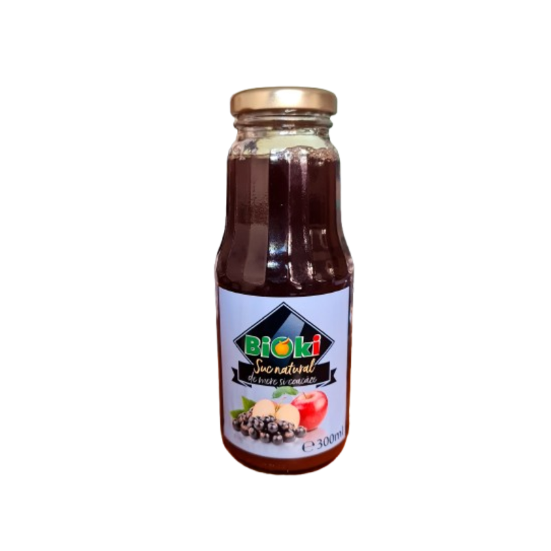 SUC NATURAL DE MERE SI COACAZE (fara zahar adaugat)