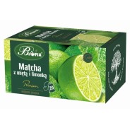Ceai Premium Matcha-Mint-Lime, Fara Zahar (plicuri), 40g