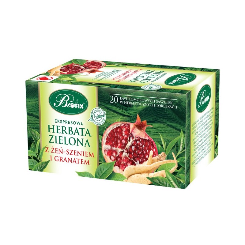 Ceai Verde Ginseng - Rodie, Fara Zahar (plicuri), 40g