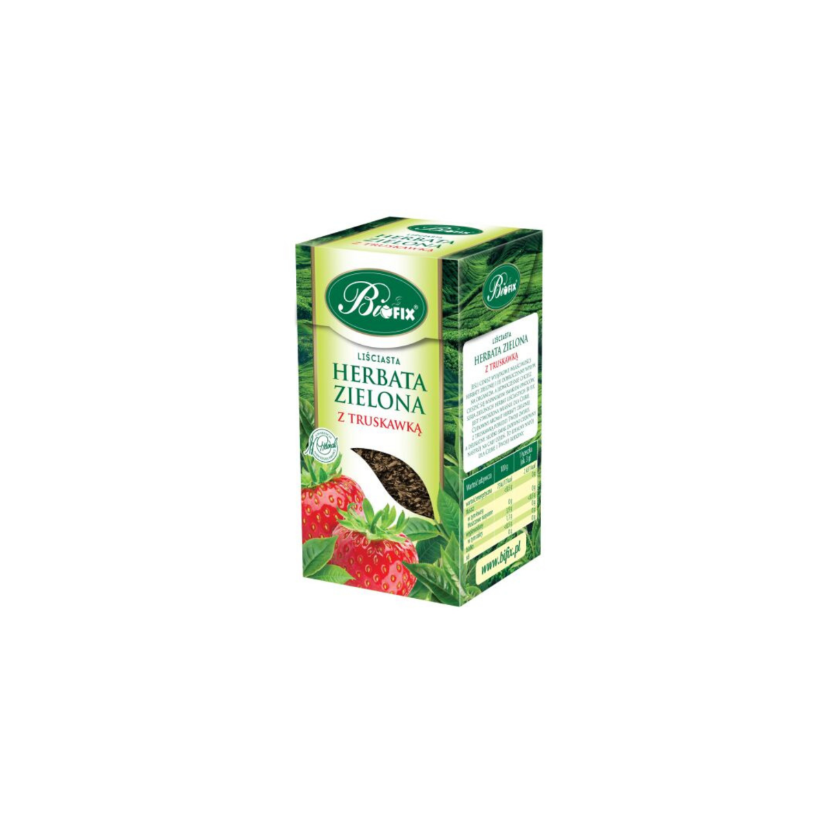 Ceai Verde frunze cu Capsuni (vrac), Fara Zahar,100g