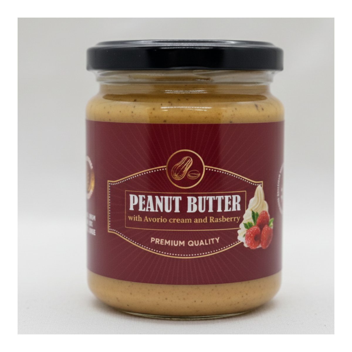 Pachet: 10 X Unt de arahide cu Crema Avorio si Zmeura, 250g