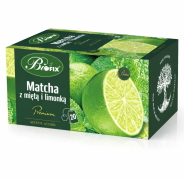 Ceai Premium Matcha-Mint-Lime, Fara Zahar (plicuri), 40g