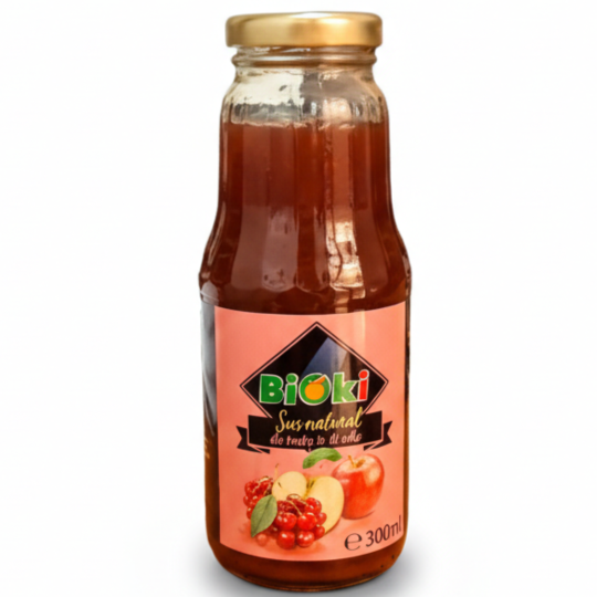 SUC NATURAL DE MERE SI VISINE (fara zahar adaugat)