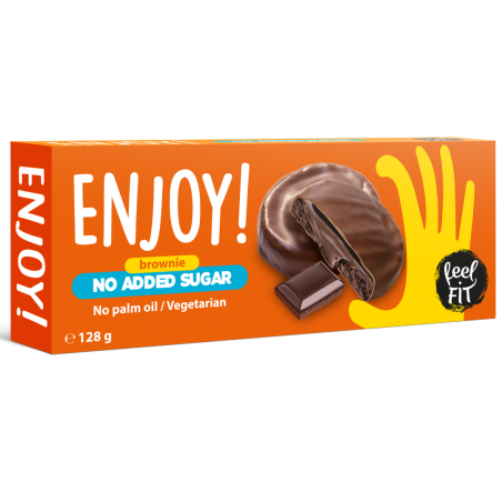 Biscuiti brownie, fara zahar adaugat, 128g