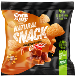 Gustare sanatoasa din porumb, fara gluten, cu caramel sarat, 40g