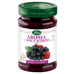 Gem de aronia cu suc de acerola, facut doar din fructe, indulcit natural (fara adaos de zahar)
