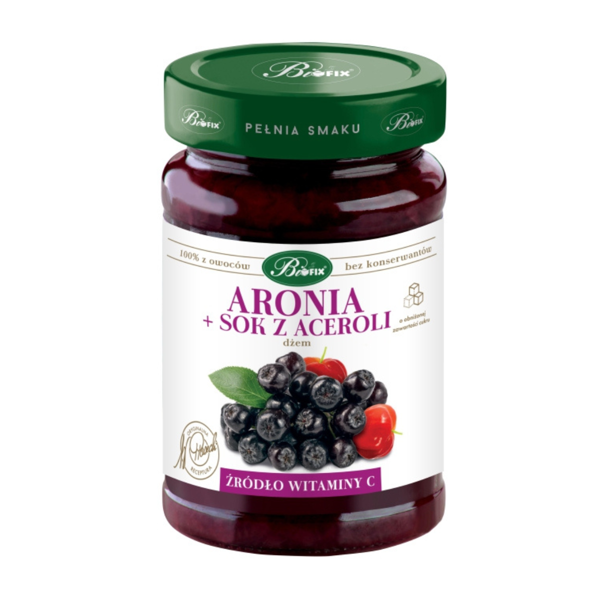 Gem de aronia cu suc de acerola, facut doar din fructe, indulcit natural (fara adaos de zahar)